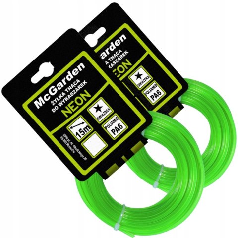 ŻYŁKA DO WYKASZARKI GWIAZDKA NEON 2,4MM 15M ŻYŁKA DO WYKASZARKI GWIAZDKA NEON 2,4MM 15M