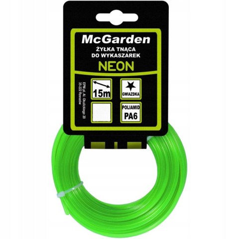 ŻYŁKA DO WYKASZARKI GWIAZDKA NEON 3,0MM 15M ŻYŁKA DO WYKASZARKI GWIAZDKA NEON 3,0MM 15M