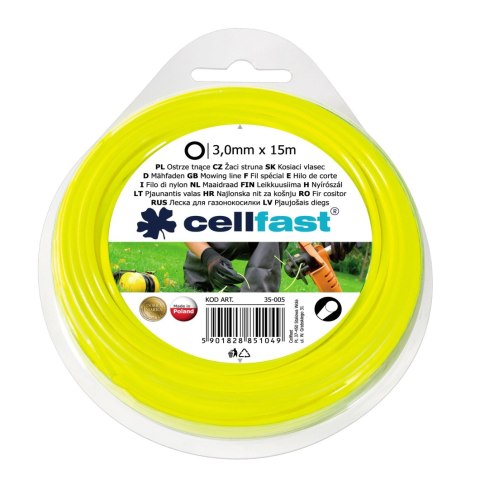 ŻYŁKA DO WYKASZARKI OKRĄGŁA 3.0MM 15M