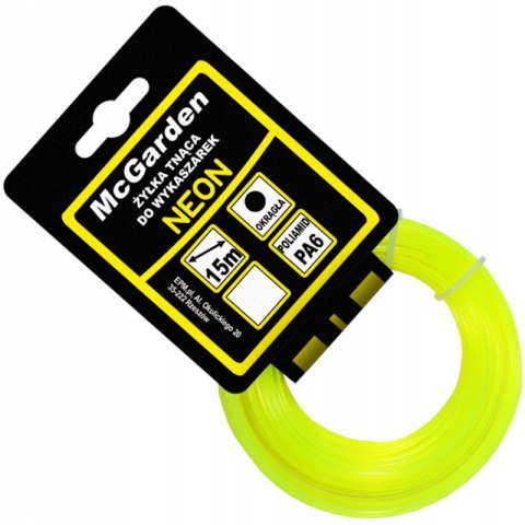 ŻYŁKA DO WYKASZARKI OKRĄGŁA NEON 1,3MM 15M ŻYŁKA DO WYKASZARKI OKRĄGŁA NEON 1,3MM 15M