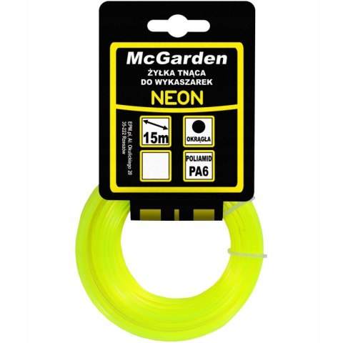 ŻYŁKA DO WYKASZARKI OKRĄGŁA NEON 2.7MM 15M ŻYŁKA DO WYKASZARKI OKRĄGŁA NEON 2.7MM 15M