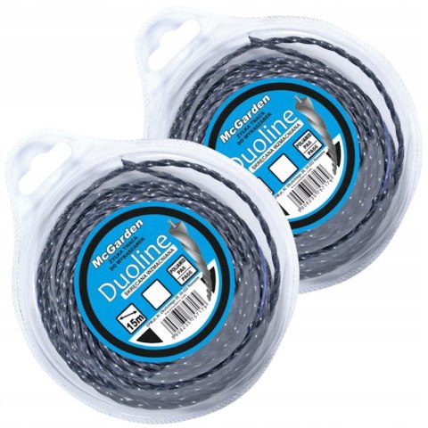 ŻYŁKA DO WYKASZARKI SKRĘCANA WZMACNIANA DUOLINE 3.0MM*15 ŻYŁKA DO WYKASZARKI SKRĘCANA WZMACNIANA DUOLINE 3.0MM*15