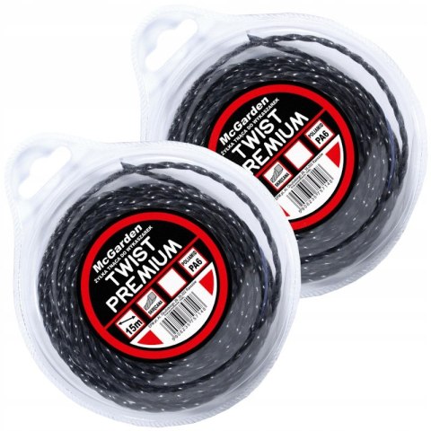 ŻYŁKA DO WYKASZARKI TWIST PREMIUM 2.4MM 15M ŻYŁKA DO WYKASZARKI TWIST PREMIUM 2.4MM 15M