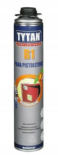 PIANKA PISTOLETOWA TYTAN B1 750ML OGNIOODPORNA PIANKA PISTOLETOWA TYTAN B1 750ML OGNIOODPORNA