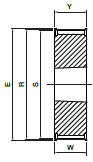 Koło pasowe PBD40L075 SIT