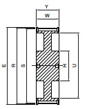 Koło pasowe ST60S14M40 SIT