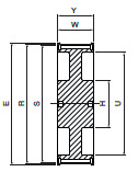 Koło pasowe ST60S14M85 SIT Koło pasowe ST60S14M85 SIT