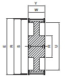 Koło pasowe ST64S14M85 SIT
