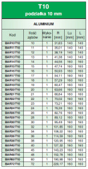 Wałek zębaty BAR11T10/AL SIT