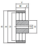 Koło pasowe PD120L100 SIT Koło pasowe PD120L100 SIT