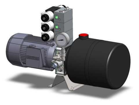 Zasilacz hydrauliczny MH-0,75-3F-H1,2-10S-N3R1-24D Zasilacz hydrauliczny MH-0,75-3F-H1,2-10S-N3R1-24D
