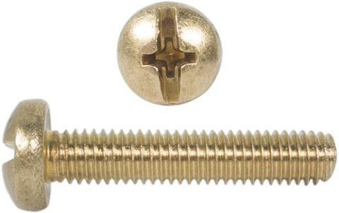 M5x40 Wkręt z łbem walcowym DIN 7985 mosiądz 10szt M5x40 Wkręt z łbem walcowym DIN 7985 mosiądz 10szt