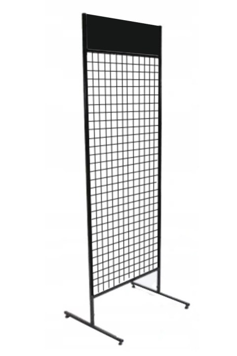 STOJAK EKSPOZYTOR CZARNY SKLEPOWY KRATA POD HAKI