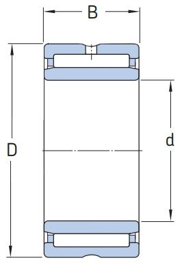 NA 4905 JNS Łożysko igiełkowe 25x42x17 NA 4905 JNS Łożysko igiełkowe 25x42x17