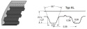 Pas zębaty XL120x8mm szeroki 8mm Optibelt