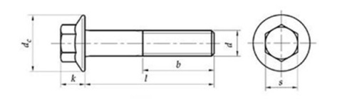 Śruba kołnierzowa M5x10 A2 DIN6921 2 szt Śruba kołnierzowa M5x10 A2 DIN6921 2 szt