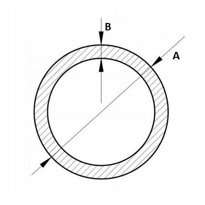Rura stalowa bezszwowa 21,3x2,3 dł.3000mm Rura stalowa bezszwowa 21,3x2,3 dł.3000mm