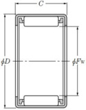 Łożysko igiełkowe HK2220 2RS 22x28x20 CZH Łożysko igiełkowe HK2220 2RS 22x28x20 CZH
