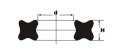 Pierścień uszczelniacz X-RING 21,95x1,78 Pierścień uszczelniacz X-RING 21,95x1,78