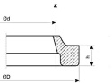 Uszczelniacz pierścień zgarniający 97x105x5,3