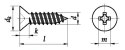 Blachowkręt łeb stożkowy 3,5x16 OC ISO7050 100szt