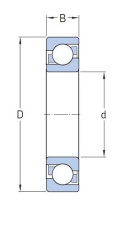 Łożysko skośne precyzyjne 7008 CTAP4 40x68x15 FŁT