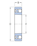 Łożysko kulkowe wahliwe 1208 SKC3 NTN 40x80x18 Łożysko kulkowe wahliwe 1208 SKC3 NTN 40x80x18