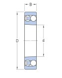 Łożysko kulkowe wahliwe 1209 SK NTN 45x85x19