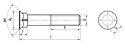 M12x40 Śruby płużne kl.8.8 DIN 608 cz 3szt.