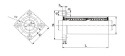 LMK-L 25 UU Łożysko liniowe z kołnierzem