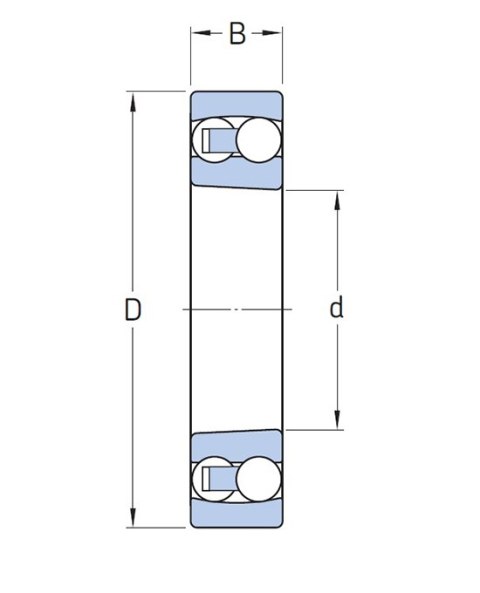 Łożysko kulkowe wahliwe 2208 SK NTN 40x80x23 Łożysko kulkowe wahliwe 2208 SK NTN 40x80x23