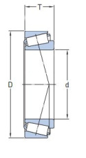 LM48548/48510 XLZ Łożysko 34,925x65,088x18,034