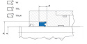 Uszczelniacz siłownika 16x22x5,2 TTI manszeta