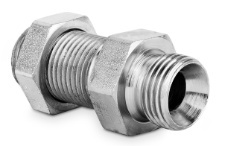 Złączka prosta grodziowa z przeciwnakrętką 1/4” BSP A106-04