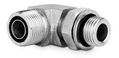 Przyłączka kolankowa z przeciwnakrętką 1/4” BSP-13/16” ORFS 405113