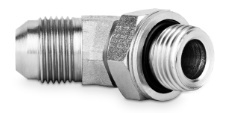 Przyłączka kolankowa z przeciwnakrętką 45° 3/8" BSP-7/16" JIC 204711.3