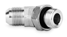 Przyłączka kolankowa 45° z przeciwnakrętką 7/8” UNF-3/4” JIC 5200-08-10