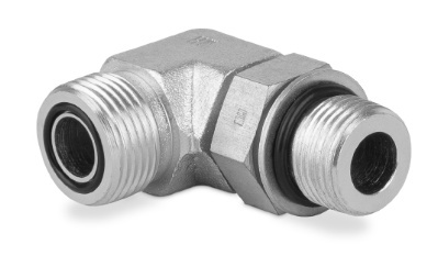 Przyłączka kolankowa z przeciwnakrętką 9/16” UNF-11/16” ORFS 6200-06-09