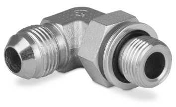 Przyłączka kolankowa z przeciwnakrętką M14x1,5-9/16” JIC 5400-14-06
