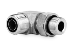 Przyłączka kolankowa z przeciwnakrętką M14x1,5-11/16” ORFS 6320-14-09