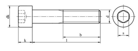 M10x130 Śruby imbusowe czarne 12.9 DIN 912 NG 50szt