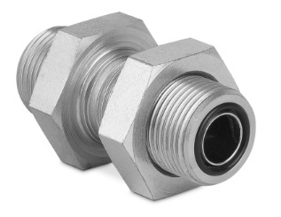 Złączka prosta grodziowa z przeciwnakrętką 1 3/16” ORFS-1 3/16” ORFS 6050-14