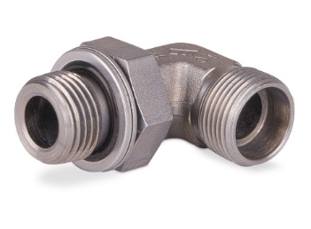 Korpus przyłączki kolankowej z przeciwnakrętką M14x1,5-M16x1,5 10L 7600-10LM-1NI