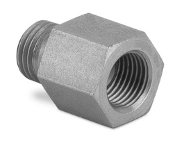Złączka prosta do manometru z pierścieniem uszczelniającym 1/4” M18x1,5 12L 7030-12L-1NI