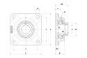 Zespół z oprawą żeliwną FY 35 TF/VA228 SKF