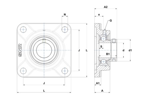 Zespół z oprawą żeliwną FY 50 TF/VA228 SKF Zespół z oprawą żeliwną FY 50 TF/VA228 SKF
