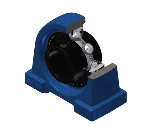 Zespół z oprawą żeliwną UCPA204T20 SNR