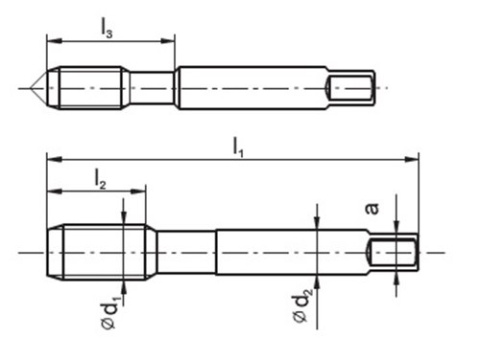 Gwintownik ręczny M12x1,5 HSS FANAR 1kpl. Gwintownik ręczny M12x1,5 HSS FANAR 1kpl.