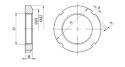 KM 12 Nakrętka łożyskowa M60x2 DIN 981 1szt.