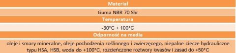 Uszczelniacz simering 80x100x10 RST NBR ERIKS Uszczelniacz simering 80x100x10 RST NBR ERIKS
